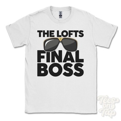 THE LOFTS FINAL BOSS T-SHIRT lustiges Weihnachtsgeschenk Burwell Lincolnshire England Ibiza