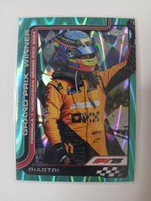 2025 Topps Chrome Formula 1 F1 Oscar Piastri Aqua Raywave Refractor /199