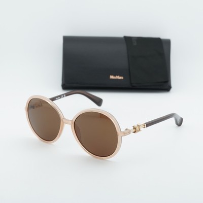 New Max Mara MM0065 59F Beige/Brown 58-17-140 Sunglasses