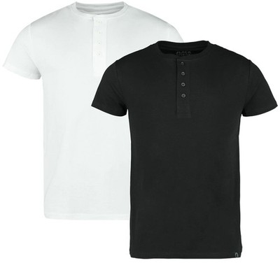 Black Premium by EMP Herren Basic Doppelpack T-Shirts in schwarz und weiß -