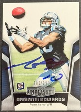 Armanti Edwards Signed 2010 Topps Unrivaled Rookie Card BAS Beckett App State