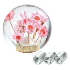 Flower Shifter Knob for Round Car Gear Stick Head Unique Shift Handle Pink