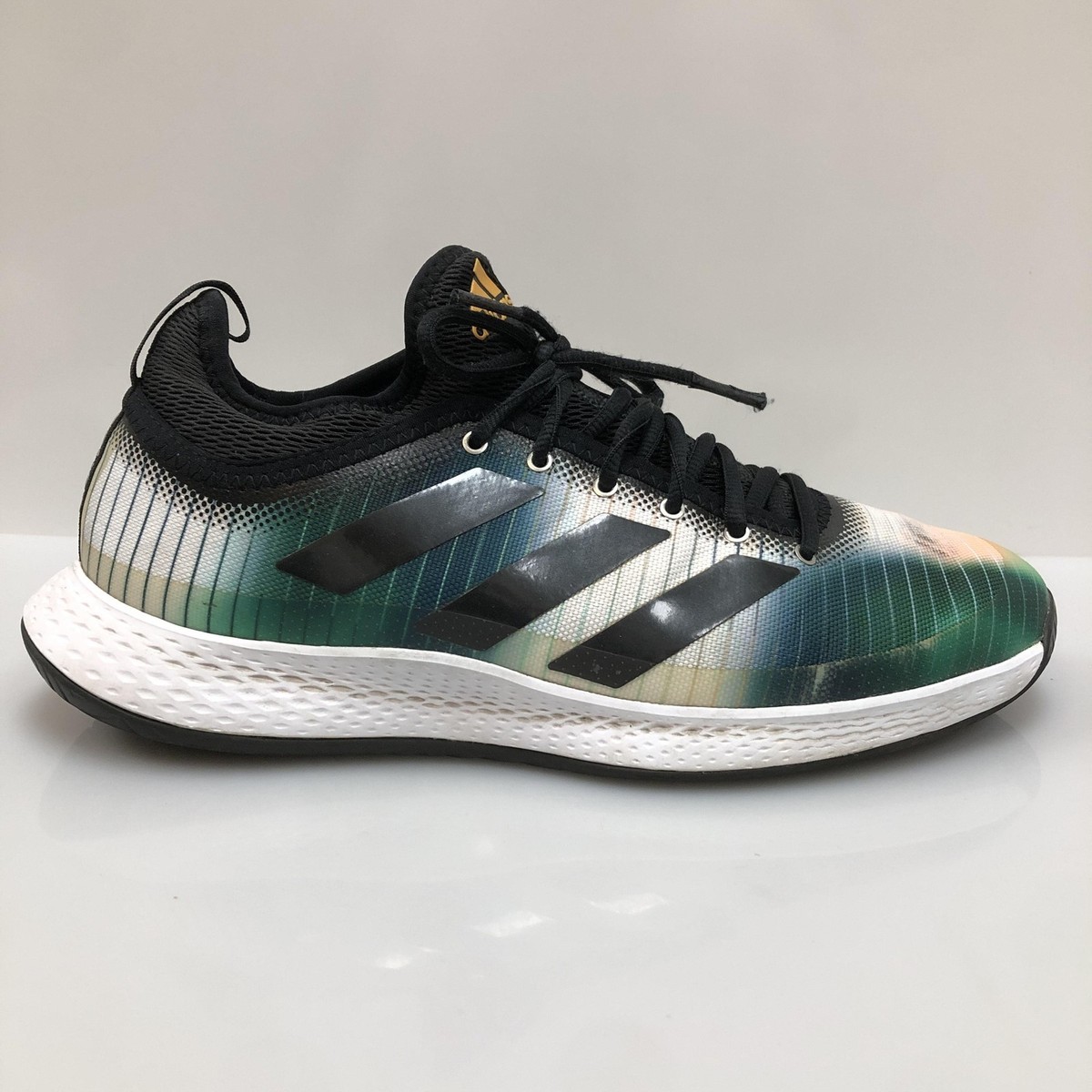 Adidas Shoes Mens Size 10 Green Bounce Tennis Court Defiant