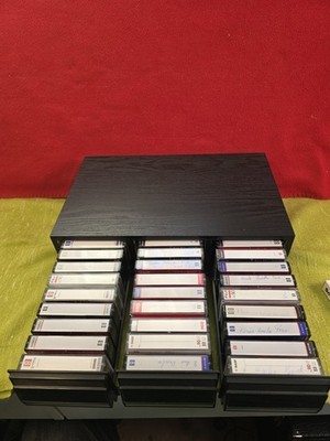 28 Sony,Fuji ect.Hi8 Video8  Kassetten 60/90 Min Gebraucht Konvolut/ Holzbox #K