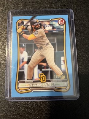 2026 Bowman - Fernando Tatís Jr. Sky Blue Numbered /499 San Diego Padres