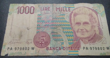 1000 LIRE MILLE, Italien, Geldschein,1990