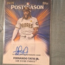 Topps 2025 Postseason Performance Autographs Fernando Tatis Jr. Auto /25 Padres