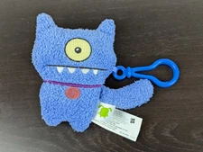 Ugly Dolls Blue Stuffed Plush KEYCHAIN Backpack Clip On 5"