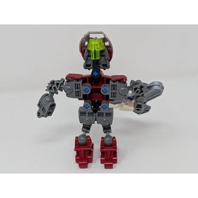 2004 LEGO Bionicle 8607 Matoran of Metru Nui Nuhrii Red Complete w/ Disk 
