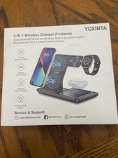 YOXINTA 3-IN-1 Wireless Charger Foldable for Apple Samsung White X003BMY93T