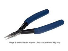Lindstrom HS-7891 - Long Snipe Nose Pliers, Synthetic Handle, Serrated Jaw,