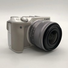 Canon EOS M3 Mirrorless Camera White  EF-M 15-45mm f/3.5-6.3 IS STM Lens