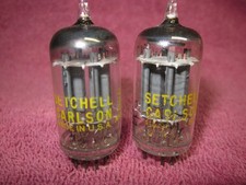 Matched Pair Balanced 12AU7A SETCHELL CARLSON...