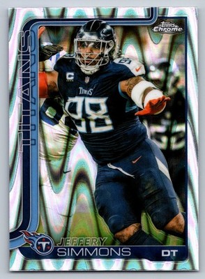 2025 Topps Chrome - Jeffery Simmons #289 RayWave Refractor Titans