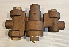 Acorn Controls ET71-2 Brass Thermostatic Mixing Valve 3/4" In 1" Out FPT 125 PSI