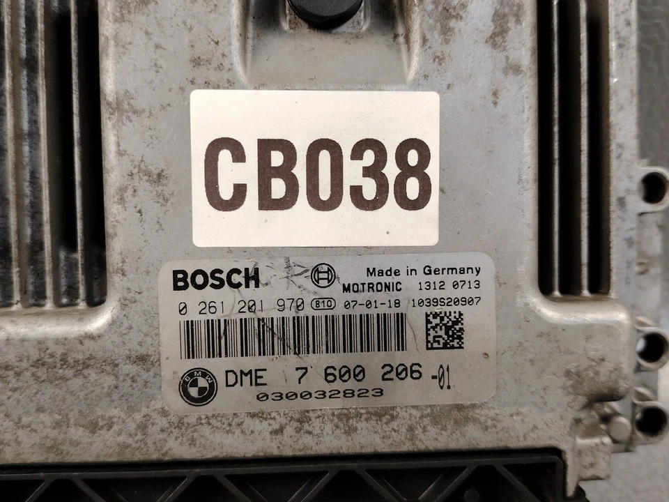 MINI COOPER 1.6 HT BASE ENGINE CONTROL MODULE ECU ECM DME 0261201970 7600206 - Image 3 of 4