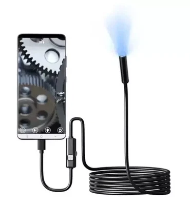 7.0MM TYPE-C Endoscope Camera IP67 Waterproof 6 LEDs Adjustable USB Android