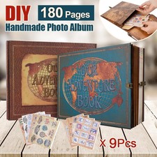 Scrapbook Our Adventure Book Photo Album Christmas Valentine Gift Retro 180 Page