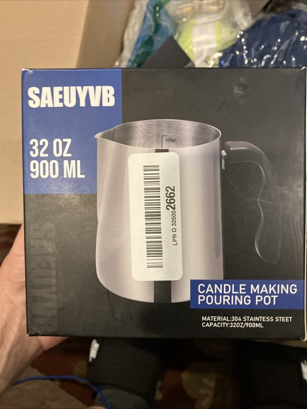 Candle Making Pouring Pot Stainless Steel 32oz. DIY Candle Making