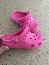 Crocs Baya Toddler Clogs in Candy Pink, Size C5