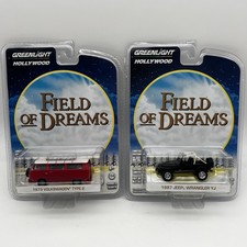 Field of Dreams 1987 JEEP WRANGLER YJ & 1973 VOLKSWAGEN TYPE-2 1:64 Greenlight