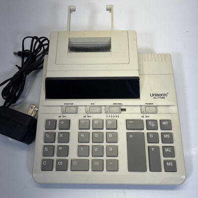 #ad #ad Unisonic XL 1149 Calculator Printer Display 10 Digit 4 Key Memory Adding Mach $19.95