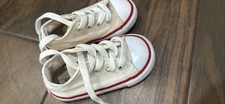 Baby Shoes. Chuck Taylor Toddler Size 5 White converse Low Top