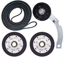 Amana ALG230RAW-PALG230RAW Dryer Drum Rollers Pulley Belt Kit