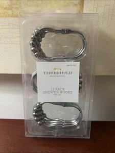 Threshold 12 Pack Shower Hooks