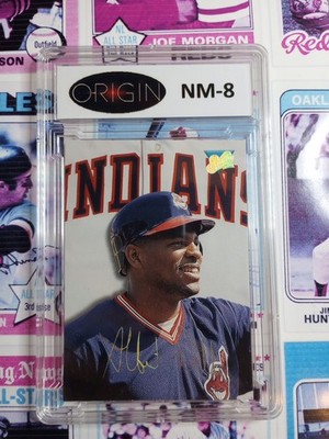 NM 1993 Studio - Albert Belle #95 Card Graded Vintage MLB   Card Indians Wahoo 