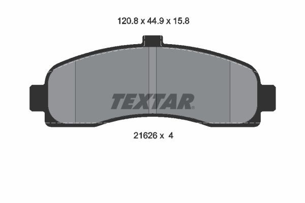 Textar Textar BremsbelÄGe Vorne Nissan Micra 2 K11 1.0 1.3 1.4 I 16V 1.5 D 1992--image