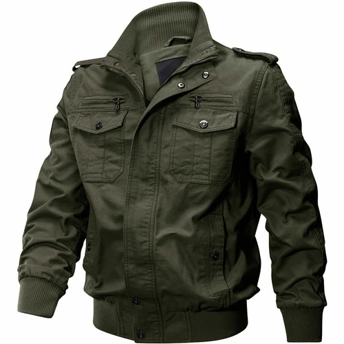 Herren MA-1 Bomberjacke Pilot Fliegermäntel Militär Cargo Jacke Jacken für Mann - Bild 4 von 26
