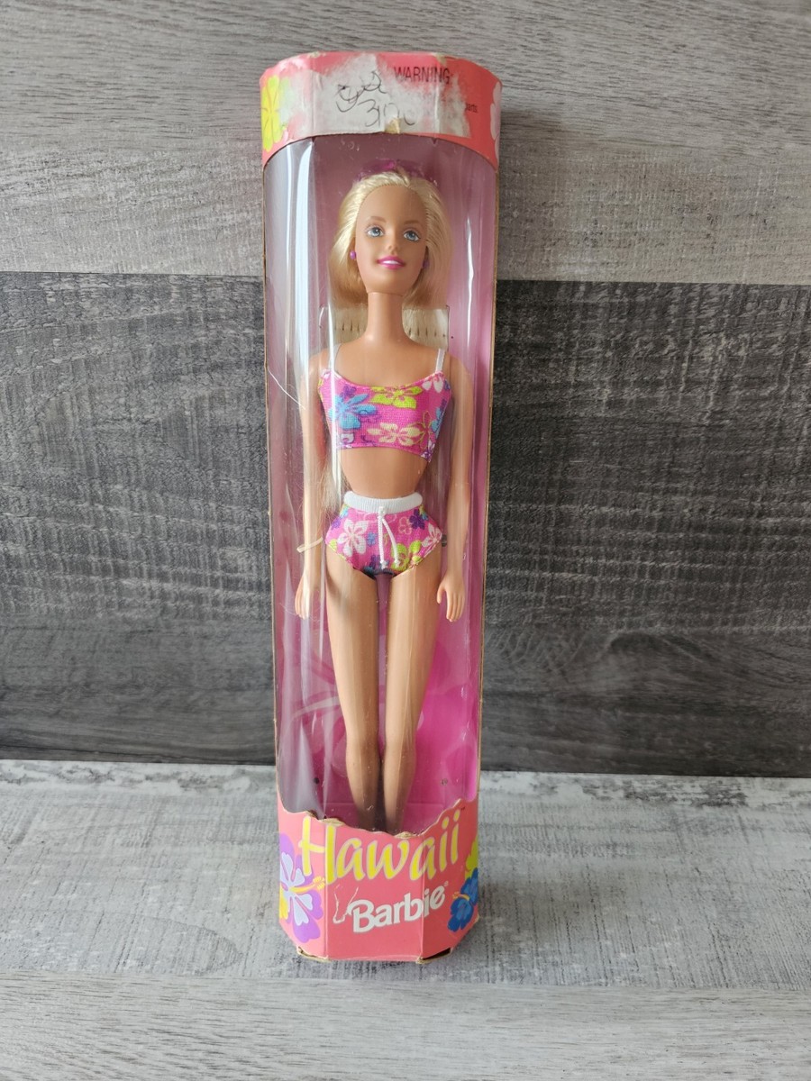 Hawaii Aloha Barbie Doll 1999 Mattel New in Box Vintage Pink