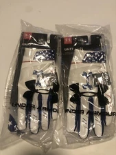 Under Armour F7 Adult Large Football Receiver Gloves Lot of 2 New