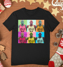 New Rare Dennis Rodman Black Men T-Shirt S-2XL NG2590