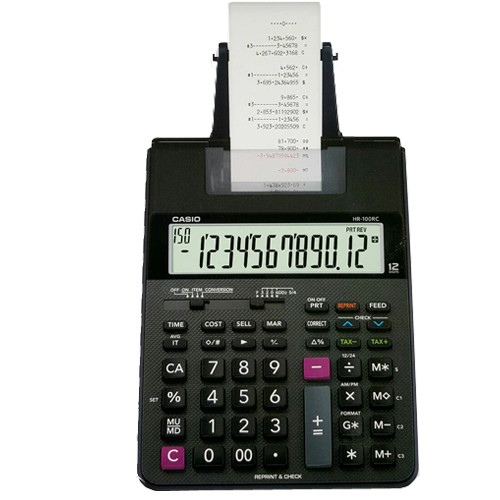 NEW Casio HR-100RC Handheld Printing Calculator 12 Digits 2