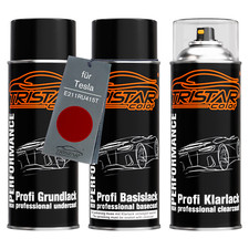 Autolack Spraydosen Set für Tesla E211RU415T Sunset Red Perl Muir Red Perl