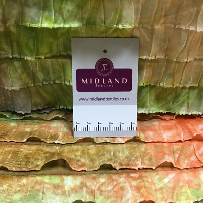 Batik leichter Plissee Rüschen Rara Rüschen Mesh Kleiderstoff M1496 Mtex