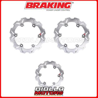 SATZ BREMSSCHEIBEN BRAKING HONDA VF F 500 1985 - VORNE + HINTEN [WAVE FIX