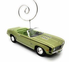 1969 Chevy Camaro SS Car Custom Christmas Ornament 1:64 Diecast Green