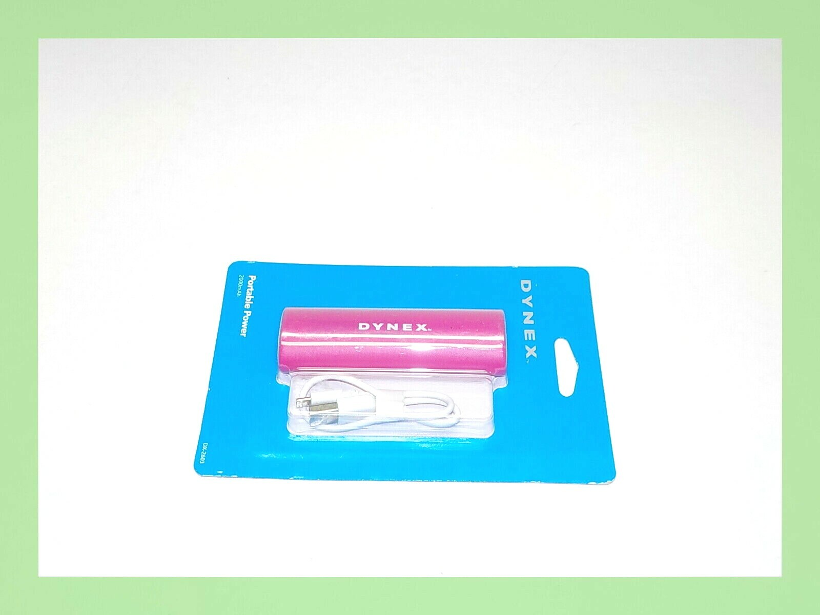 NEW Dynex Portable Power Charger Pink DX2603 2000 mAh eBay