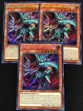 Yugioh Royal Straight Slasher BLCR-EN001 1ST Secret x3 (NM)