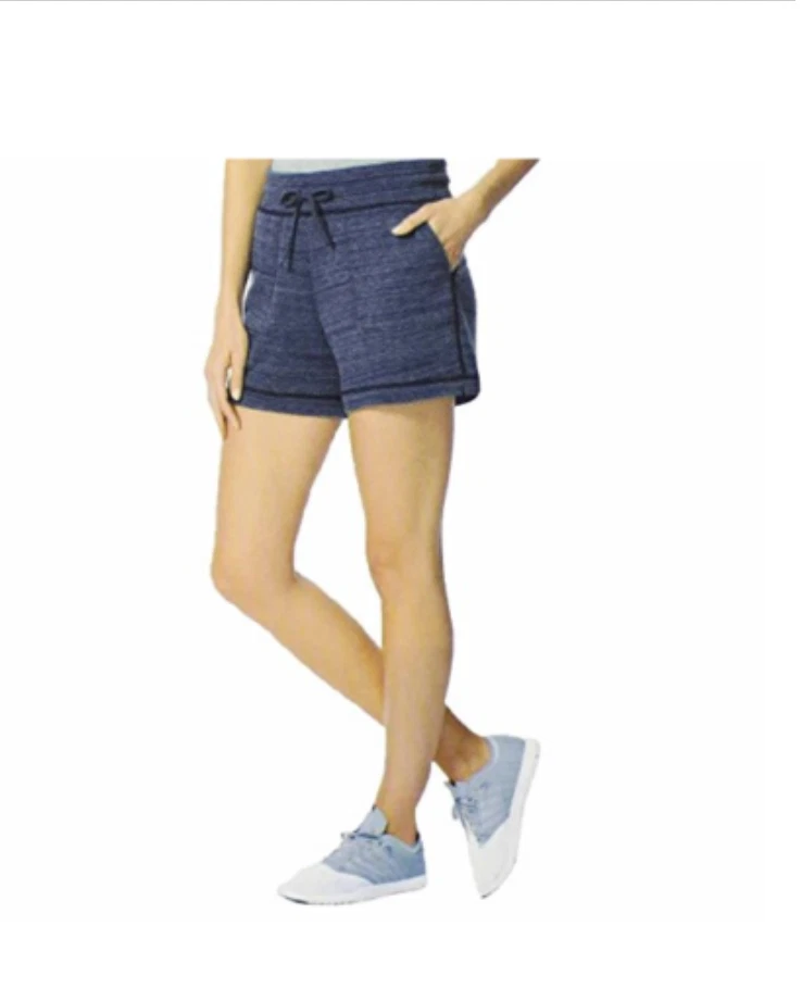32 DEGREES COOL WOMEN S LIGHTWEIGHT FLEECE LOUNGE SHORTS INDIGO SMALL NWT