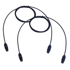 2 X 3 FT Toslink Digital Audio Optic Cable Optical Cord HDTV DVD PS3 HD xBox TV