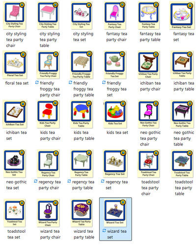 WEBKINZ Tea Party Items - NOW INCLUDES CAMPKINZ, CONDO, MEDIEVAL, PIRATE