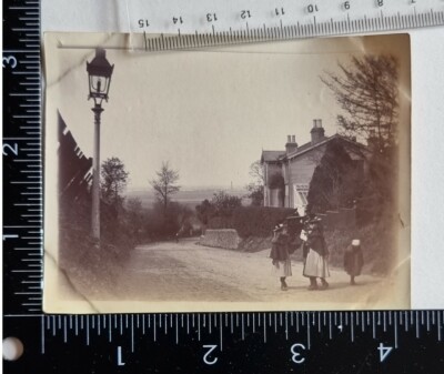 1890er ORIGINAL FOTO BELVEDERE GEMEINSAME RÜCKANSICHT