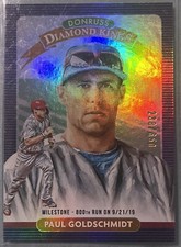 Paul Goldschmidt 2020 Donruss Diamond King #25 Milestone Stat Line /650