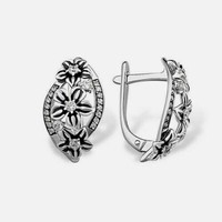 Creole Ohrringe Ohrschmuck Silber Zirkon Silberohrringe Echtschmuck Sfy