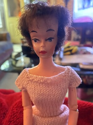Vintage 1960s Polly Pose Doll. Brunette Valentine HTF Outfit Too