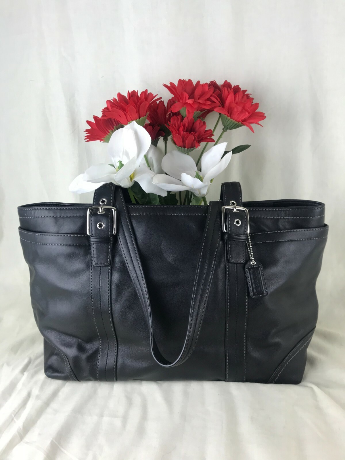 Vintage Coach Large Handbags Pre-Owned Luxury Purses-image